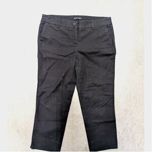 Hilary Radley Black Straight Leg Stretch Trousers Size 10 Professional Work Wear